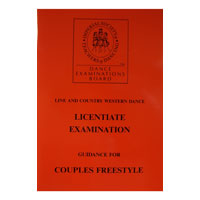 Line & Country Western Licentiate Exam Guide notes for Couples Freestyle