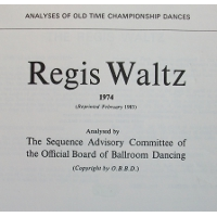 Sequence Dance - Regis Waltz