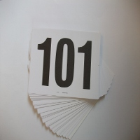 Competition Number Cards: 201-300