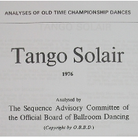 Sequence Dance - Tango Solair